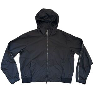 Vuori Breezy Trainer Jacket Women’s Large Hooded Full Zip Reflective Lightweight